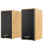GENIUS repro SP-HF180, 2.0, 6W, USB napájení, 3,5mm jack, světlé dřevo