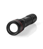 Nedis LTRR11WBK - Svítilna LED | 10 W | 1000 lm | Vestavěný Lithium-Ion | Dobíjecí | IPX7 | Černá barva