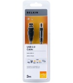 BELKIN USB 2.0 kabel A-B, řada standard, 3.0 m
