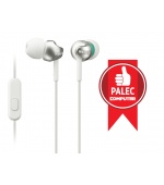 SONY sluchátka MDR-EX110AP, handsfree, bílé