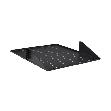 Police pevná SmartRack 2U, nosnost 45kg, hloubka 546mm, montáž na střed, odvětrávaná