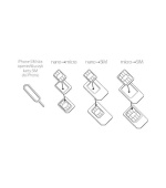 SIM adaptér set Forever microSIM 3ff-2ff nano 4ff-2ff nano 4ff-3ff s aplikátorem