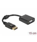 Delock Adaptér DisplayPort 1.2 samec na VGA samice pasivní černá