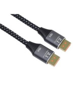 PremiumCord DisplayPort 2.1 kabel, 16K@60Hz,8K@120Hz,4K@240Hz,165Hz,144Hz kovové a zlacené konektory, 1,5m