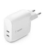 Belkin BOOST CHARGE™ Duální 40W USB-C Power Delivery nástěnná nabíječka, bílá