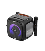 C-TECH repro Impressio Qubis, Party reproduktor, 80W, Bluetooth, SD, USB, AUX, 2x mikrofon