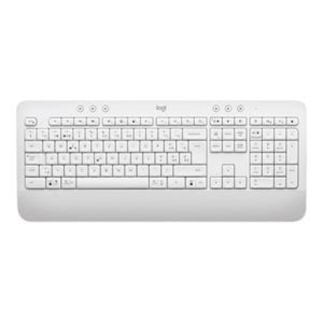 Logitech klávesnice Wireless Keyboard K650, CZ/SK, Bolt přijímač,bluetooth,tlumené klávesy, bílá