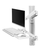 ERGOTRON LX Pro Wall Mount System, nástěnný systém ramen, monitor, klávesnice,myš, bílá