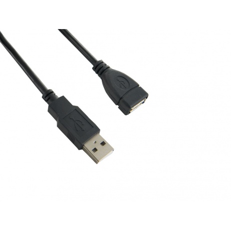 4World Kabel USB 2.0 AM-AF Ferryt 5.0m Black