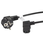 LANBERG CEE 7/7 na IEC 320 C13 POWER CORD 1.8M úhlový RIGHT VDE černý