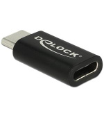 Delock Adaptér SuperSpeed USB 10 Gbps (USB 3.1 Gen 2) USB Type-C™ samec > port samice černý