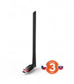 Tenda U6 WiFi N USB Adapter, 300 Mb/s, 802.11 b/g/n, 6 dBi, režimy Client, Soft AP,Win,Mac,Linux