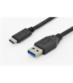 Digitus USB Type-C connection cable, type C to A M/M, 1.0m, Super Speed, bl