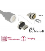 Delock Magnetický adaptér USB Typ Micro-B samec