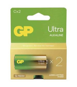 GP C Ultra alkalická (LR14) - 2 ks