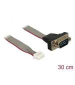 Delock Cable serial pin header female > 1 x DB9 male 2 mm pitch layout: twisted