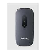 Panasonic KX-TU446EXG mobilní telefon pro seniory -  barevný displej 2,4", véčko, šedý
