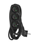 EMOS prodlužovací přívod 3z/5m, černý, 1,5mm