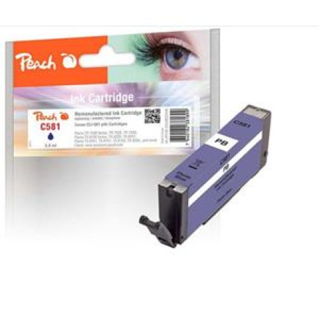 PEACH kompatibilní cartridge Canon CLI-581, photo blue, 5,6ml