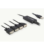 Delock adaptér USB 2.0 > 4 x Sériový port