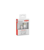 Ednet - Apple IP5 nabíjecí a datový kabel, Lightning, Apple 8pin - USB A, 3,0 m, USB 2.0, MFI, zlacené konektory