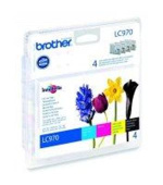 Brother LC-970 sada inkoustů - black, magenta, yellow, cyan
