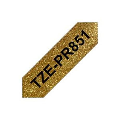 Brother - TZe-PR851 exklusivní, zlatá/černá, 24mm