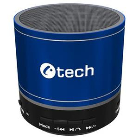 C-TECH reproduktor SPK-08L, bluetooth, baterie, USB-C, modrá