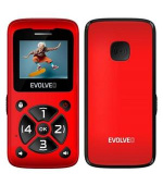 EVOLVEO EasyPhone ID, mobilní telefon pro seniory, červená