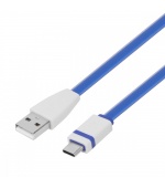 TB Touch USB-C/USB-A plochý kabel, 1m, modrý
