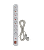 EMOS Přepěťová ochrana 8z,1,5m (šedá)