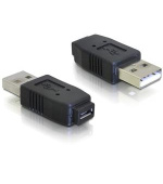 Delock redukce micro USB A+B samice na USB A samec