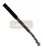 OPTIX FTP kabel (drát) Cat5e Outdoor černý -40 - 70°C, bal.100m Double Jacket