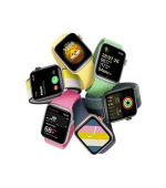 Apple Watch SE (2023) GPS 40mm sportovní silikonový řemínek hvězdně bílý M/L