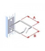 Vyvazovací háček 40x40 D1 kov levý fix,čelní gate