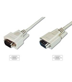Digitus Monitor kabel, VGA, stíněný, béžový AWG28, měď, 1,8m