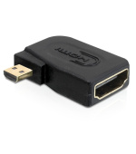Delock Adaptér High Speed HDMI s Ethernetem - micro D samec > A samice pravoúhlý
