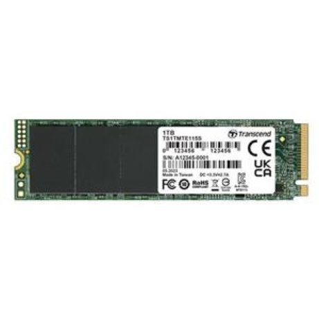 TRANSCEND TS1TMTE115S 1TB, M.2 2280,PCIe Gen3x4, NVMe, TLC, DRAM-less
