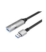 PremiumCord USB 3.2 repeater a prodlužovací kabel Male-Female, 5Gbps Aluminium 10m