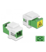 Delock Keystone modul SC Simplex samice na SC Simplex samice s klapkou na ochranu proti laseru