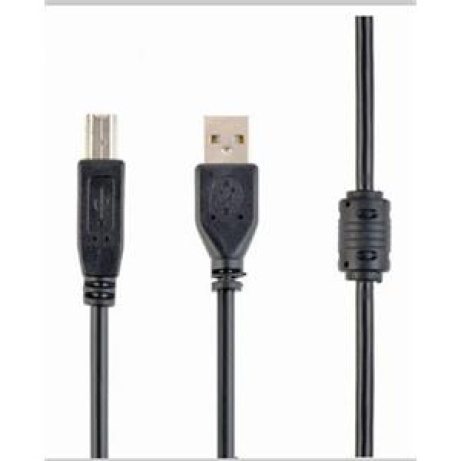 GEMBIRD Kabel USB A-B 1,8m 2.0 HQ s ferritovým jádrem