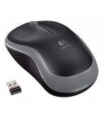 Logitech M185 nano/Kancelářská/Optická/1 000 DPI/Bezdrátová USB/Šedá