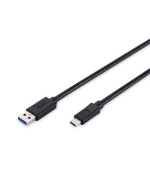 Digitus Připojovací kabel USB typu C, typ C na A M/M, 1m, 3A, 480 MB, verze 2.0, bl