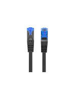 LANBERG PATCHCORD CAT.6A S/FTP LSZH CCA 15M MODRÝ FLUKE PASS