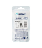 Platinet Nabíjecí Kabel USB-C - USB-C 3A, 60W, 1m, bílý