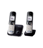 Panasonic KX-TG6812FXB, bezdrát. telefon, 2 sluchátka