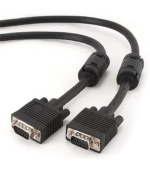 GEMBIRD Kabel přípojný k mon 15M/15M VGA 20m stíněný extra, ferrity BLACK