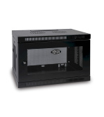 Skříň SmartRack 9U, Š=600mm, Hl=450mm, hloubka pro přepínače, montáž na stěnu