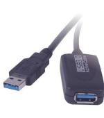 PremiumCord USB 3.0 repeater a prodlužovací kabel A/M-A/F 5m