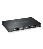 Zyxel XGS4600-32, 32-port Managed Layer3+ Gigabit switch, 24x Gigabit metal + 4x Gigabit dual personality (RJ45/SFP) + 4